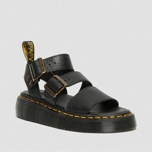 black doc marten sandals size 8